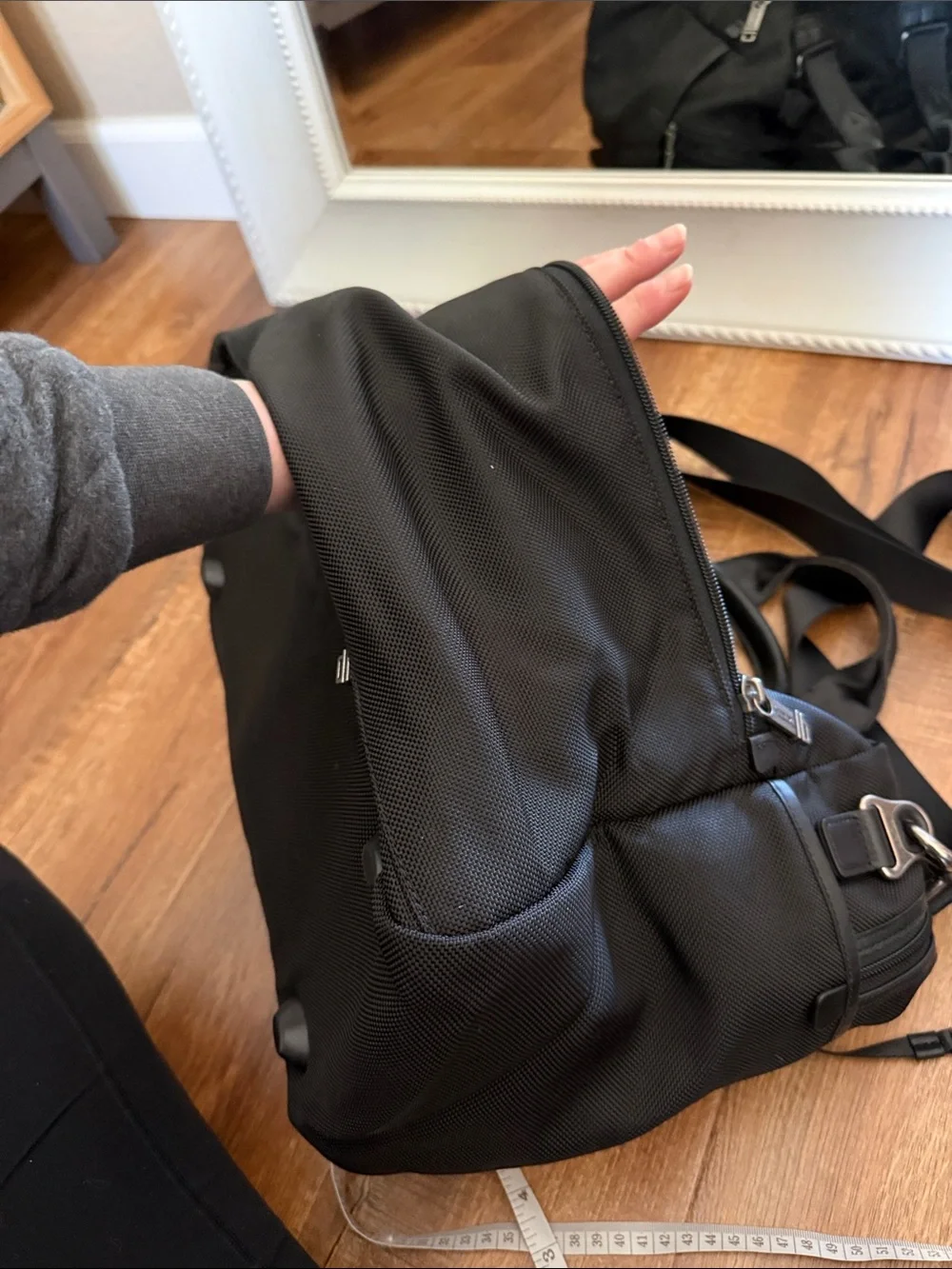 Tumi black Messenger Bag /tote